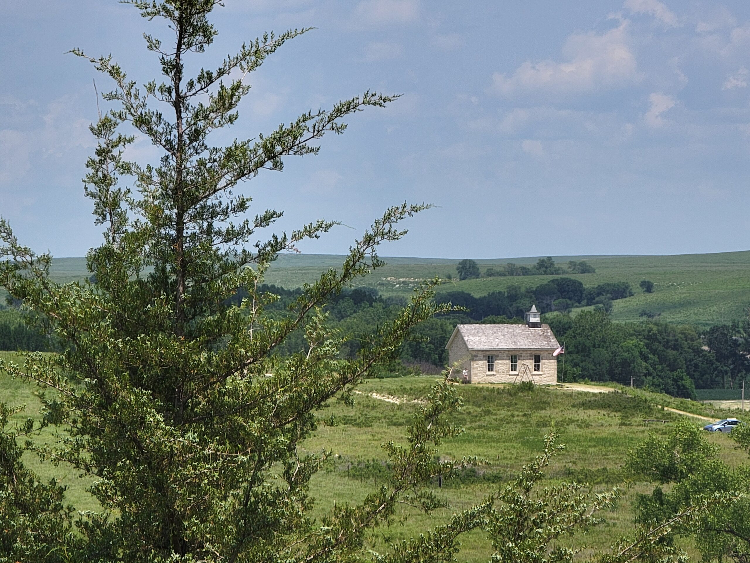 One room schoolhouse at the Tallgrass Prairie National Preserve in Kansas.